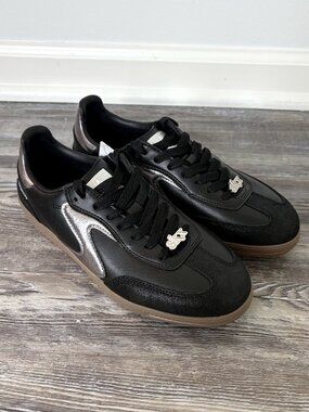 NWT Skechers Hotshot Cool Glow Sneakers Women's 7.5 Black Retro Court Shoes